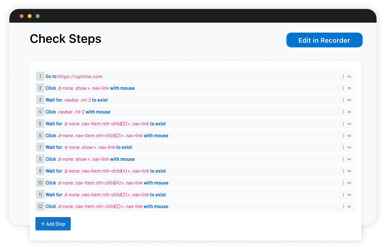 multi-step checks